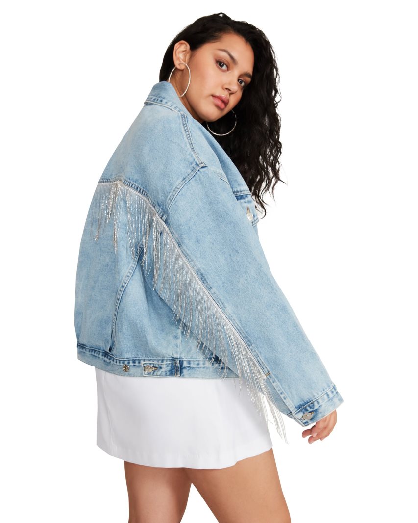 Chaquetas Steve Madden Sienna Denim Mujer Azules | ES EV3421